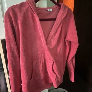 Columbia hoodie fleece pullover hoody pink size large